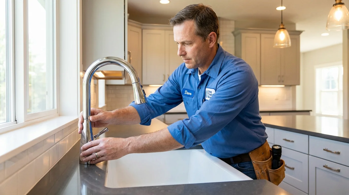 Kitchen faucet installation by Johns Plumbing LLC in Alamo